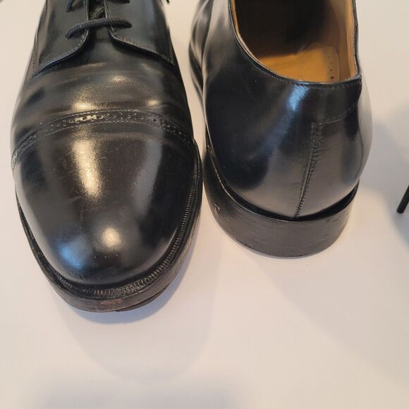 Johnston and Murphy Mens Black Dress Shoe Lace Up Leather Size 13 D/B - Picture 13 of 16